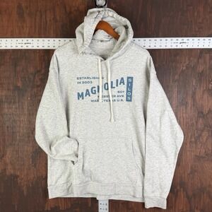 Magnolia Silos Hoodie Waco Texas Chip & Joanna Gaines Fleece Sweatshirt Gray 2XL